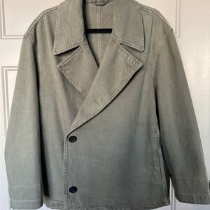 Zara Men's Khaki Peacoat